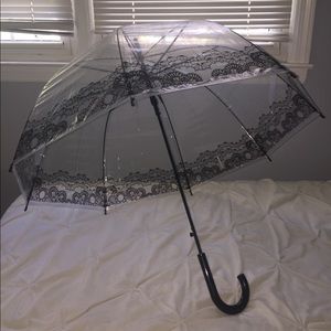 Black detailed bubble umbrella